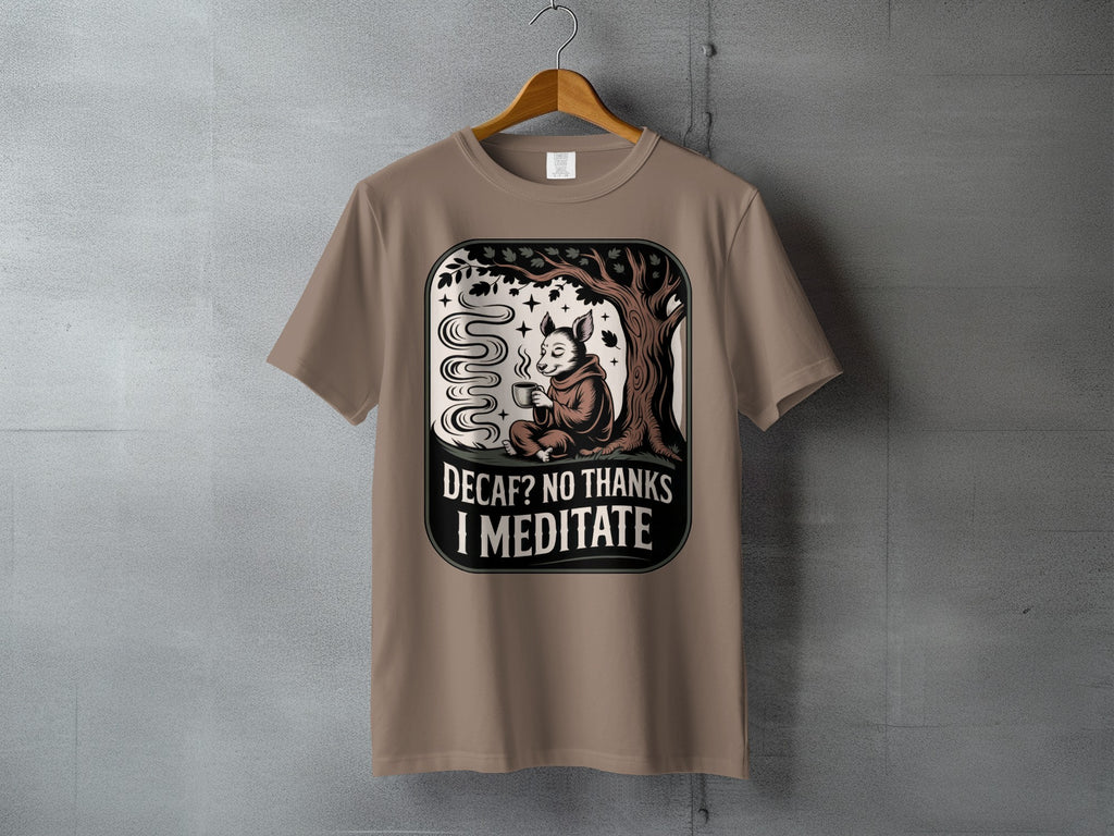 Decaf No Thanks I Meditate Animal Character Coffee product type