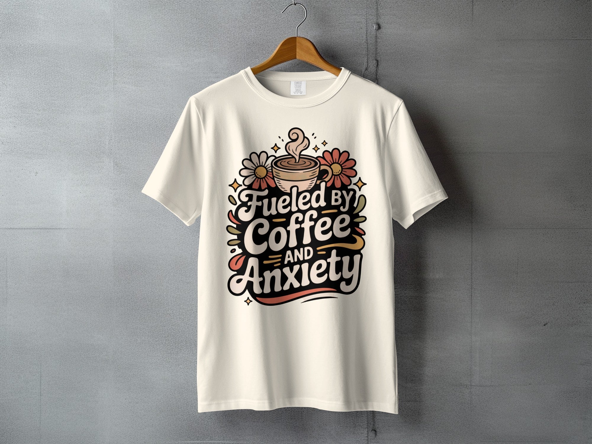 Fueled by Coffee AND Anxiety Flowers Coffee Cup product type