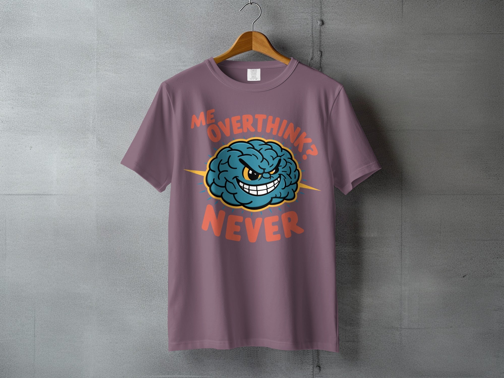 Me Overthink Never Brain Graphic Funny Design product type
Me Overthink Never
Brain Graphic
Funny Shirt
Humor Tee
Sarcasm Apparel
Purple TShirt
Cartoon Brain
Mental Health Humor
Overthinking Meme
Unique Design
Graphic Tee
Casual Top
Cool Shirt
Statement Tee
Gift Idea
Men Tee
Women Tee
Novelty Shirt
Creative Apparel
Brain Design