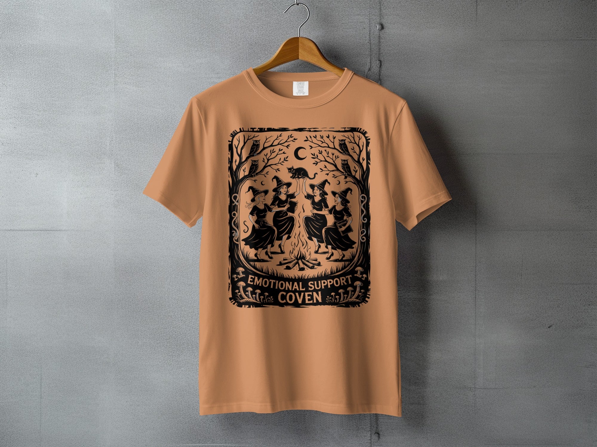 Emotional Support Coven Witches Black Cat Owls product type